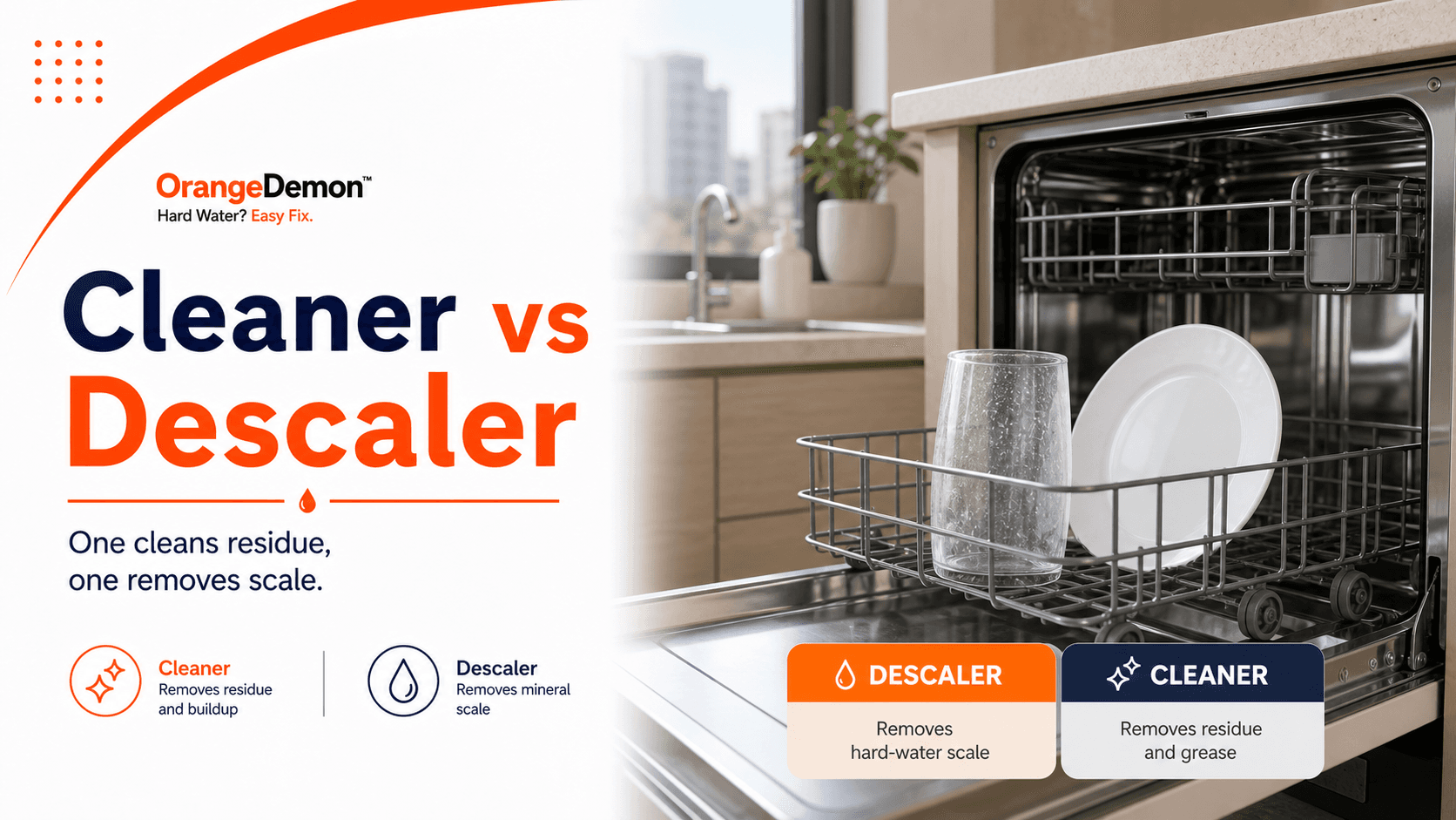 Dishwasher Descaler Powder in India: Cleaner vs Descaler Explained