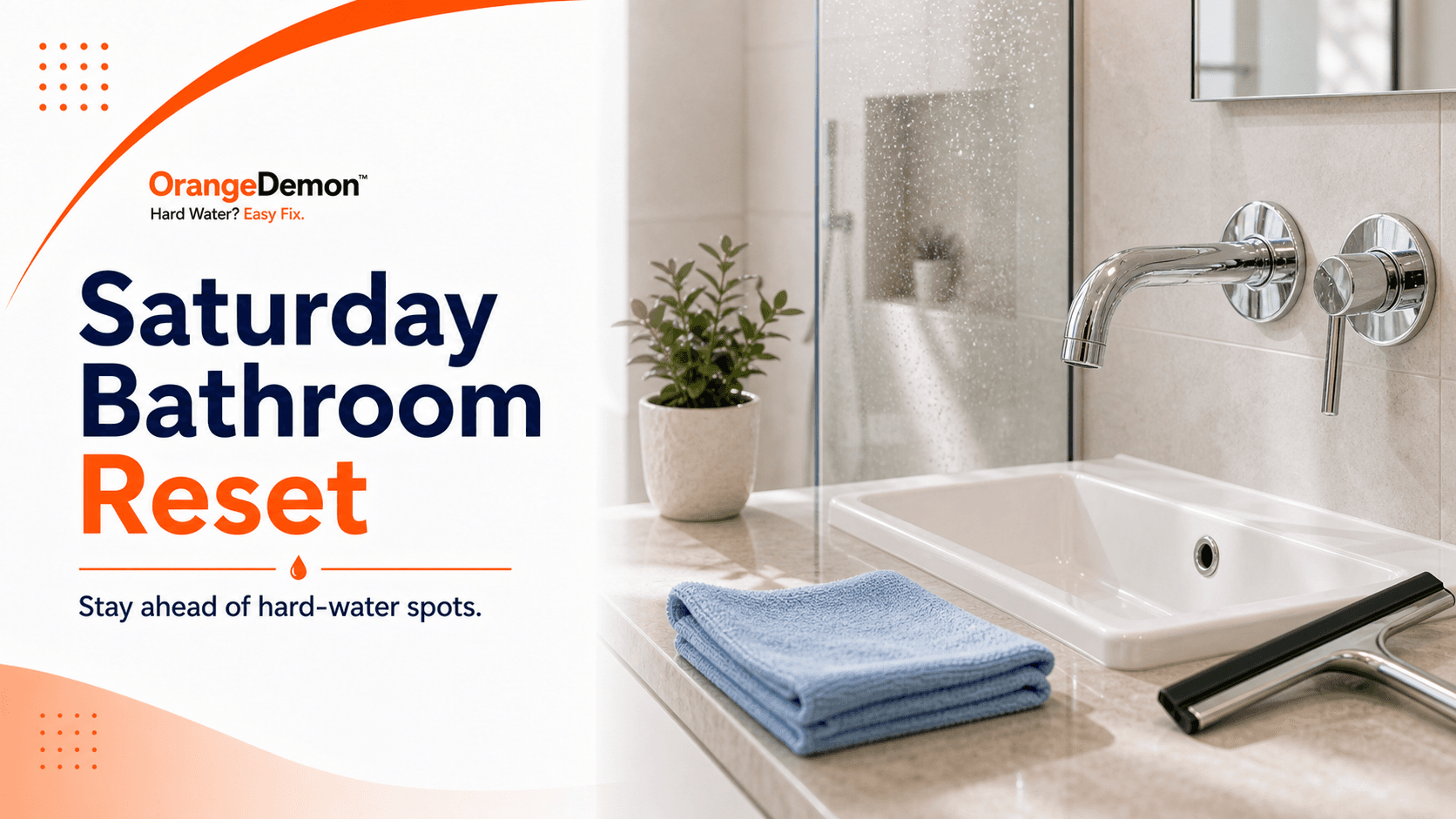 The Saturday Bathroom Reset: A 20-Minute Deep Clean for Hard Water Homes