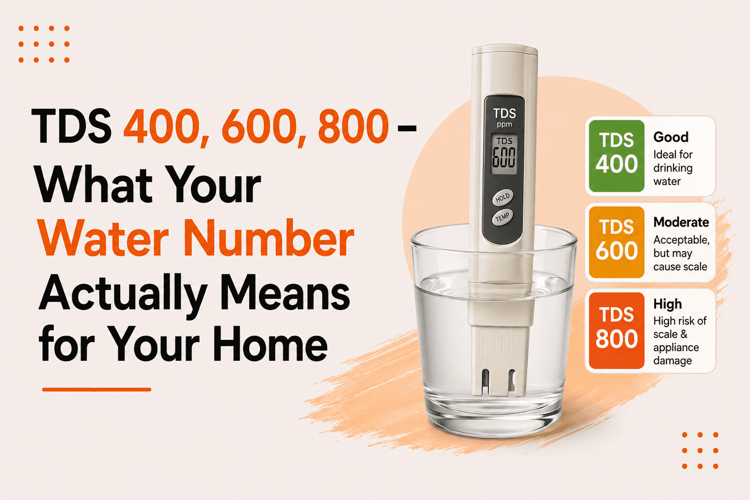 TDS 400, 600, 800  -  What Your Water Number Actually Means for Your Home