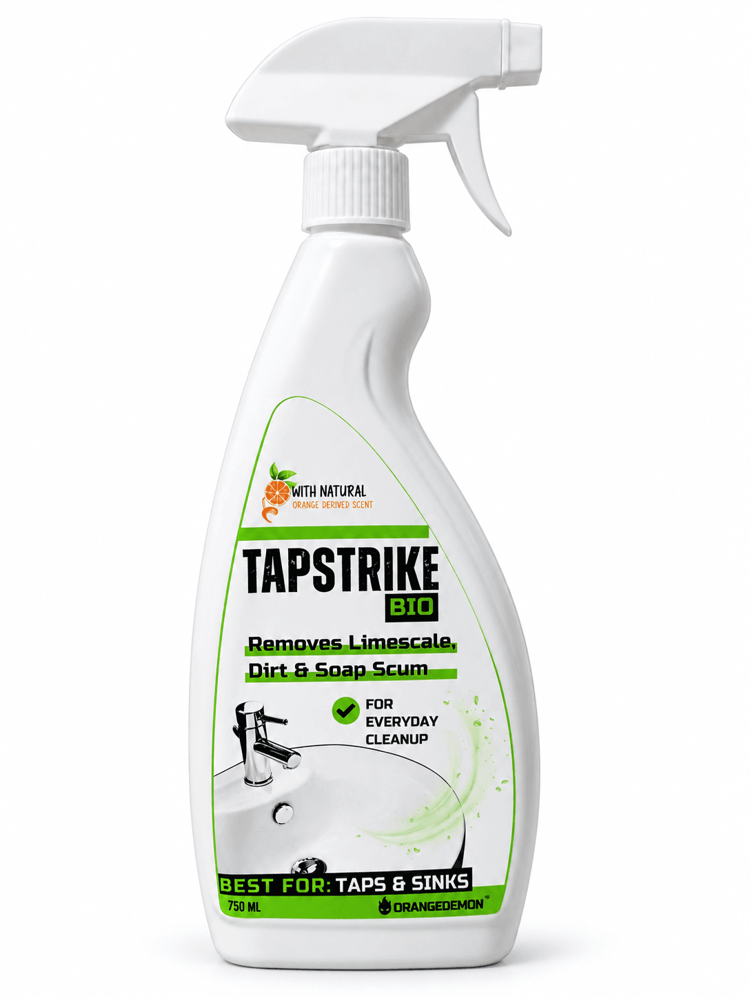 OrangeDemon TapStrike Bio 750ml spray bottle