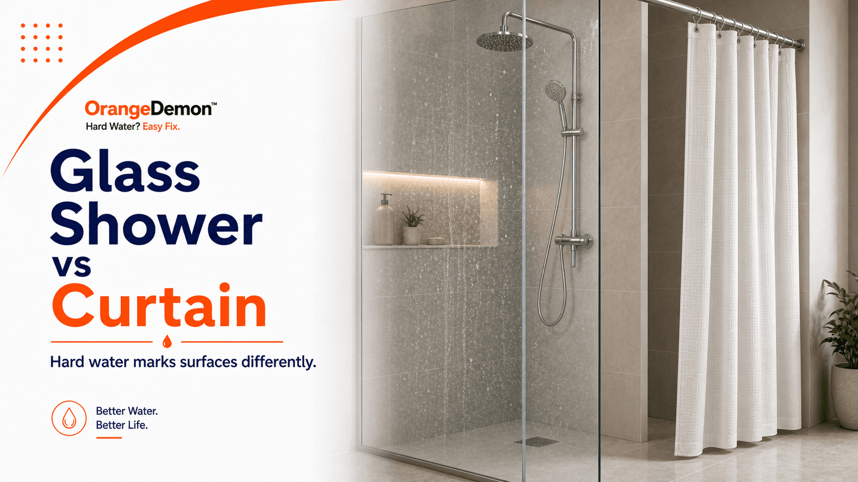 Glass Shower Enclosure vs. Shower Curtain - Which Survives Indian Hard Water Better