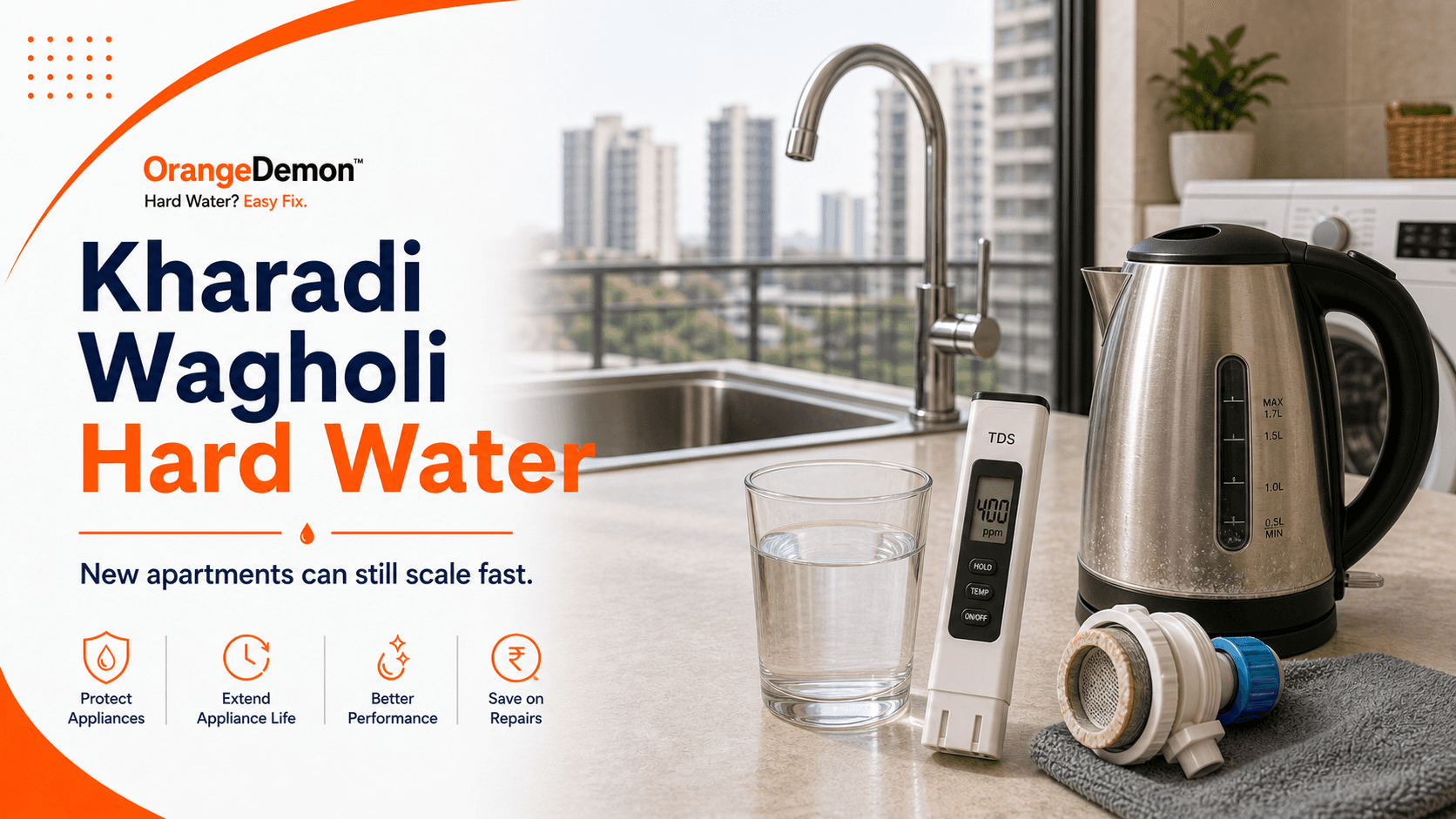 Hard Water in Kharadi and Wagholi: Pune's New Apartment Belts Have a Different Water Problem